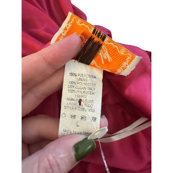 Cindy USA single shoulder formal gown Large Pink - Picture 8 of 9